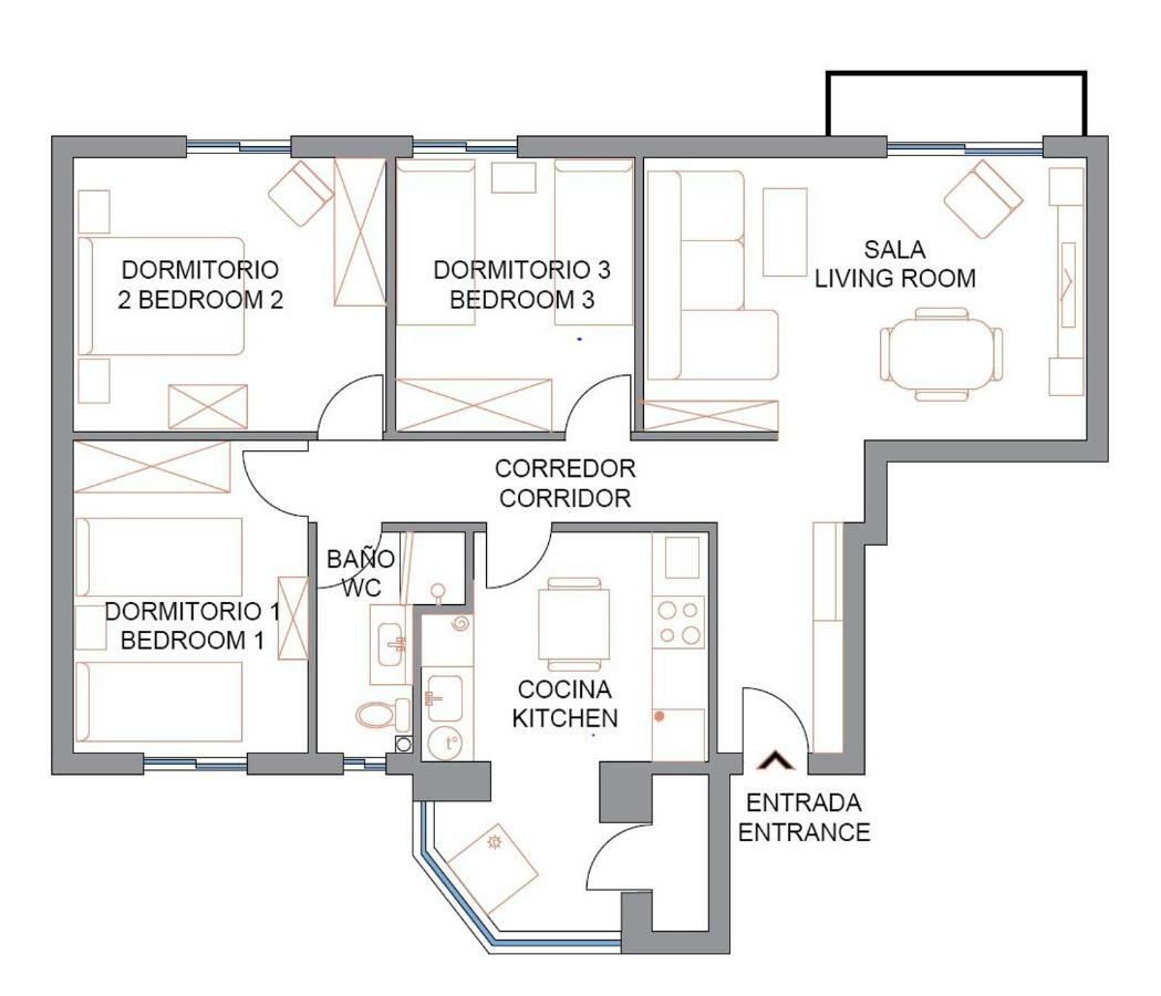 La Casa De Los Tres Amigos Sagunto Eksteriør billede